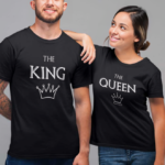 King Queen Valentine Couple T-Shirt