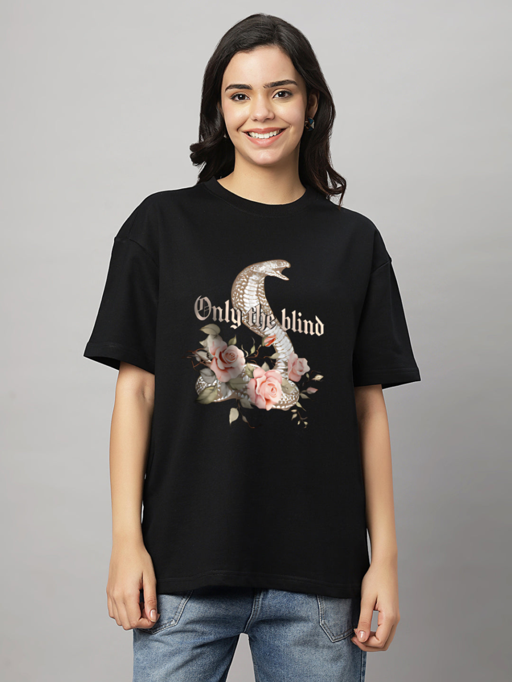Only the Blind Snake Oversized T-Shirt