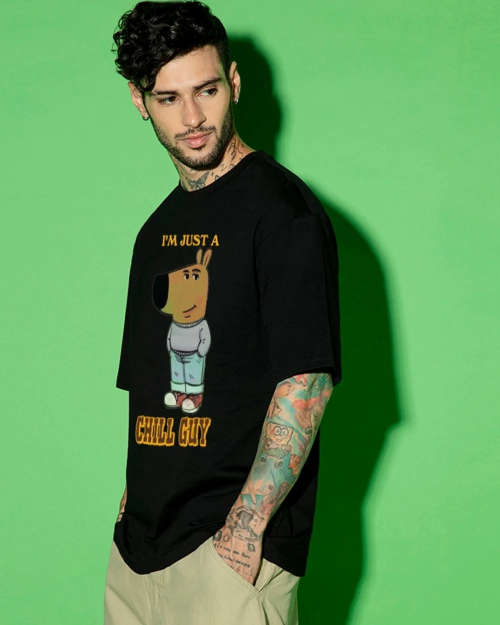 Chill Guy Ultimate Comfort Oversized Relaxed Fit T-Shirt - Image 5