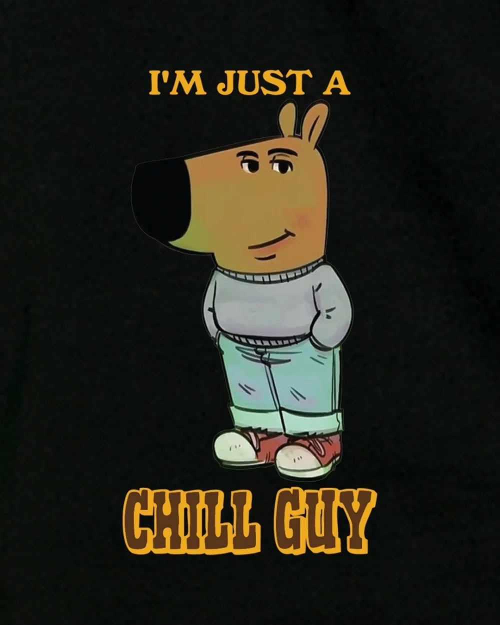 Chill Guy Ultimate Comfort Oversized Relaxed Fit T-Shirt - Image 3
