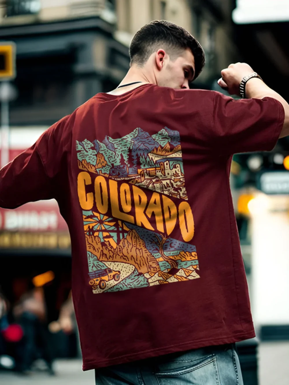 Colorado Graphic  Oversized T-Shirt